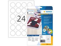 Veiligheidsetiket HERMA 4234 rond 40mm wit 600 stuks