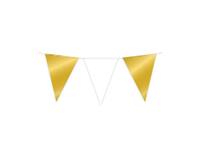 Party Flag Foil Gold and white