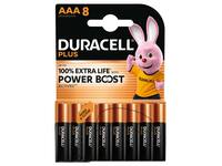 Batterij Duracell Plus Powerboost 8x AAA