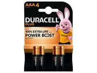 Batterij Duracell Plus Powerboost 4x AAA