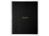Notitieboek Rhodia Greenbook recycled A4+ lijn 160 pagina's 90gr sc