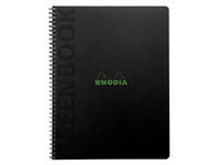 Notitieboek Rhodia Greenbook recycled A5+ lijn 160 pagina's 90gr hc