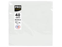 Servet Pronappe 1/4 vouw 2-laags 380x380mm 40 vel wit