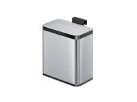 Afvalbak EKO Puro klein 7 liter zilver