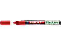 Paintmarker edding 51 EcoLine op waterbasis 1-2mm rood