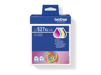 Inktcartridge Brother LC-527XL zwart + 3 kleuren