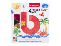 Vingerverf Bruynzeel Kids assorti 4 potjes