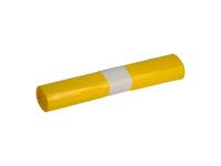 Afvalzak Propsac HDPE T25 70x110cm 120L geel  rol à 20 stuks