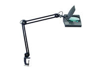 Loeplamp MAUL Vitrum LED met tafelklem lens 307 cm2 zwart