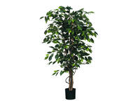 Kunstplant Mica Ficus groen in plastic pot Ø85 150cm