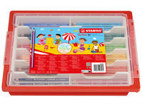 Kleurpotloden STABILO 203 Trio dik assorti classpack à 96 stuks