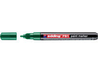 Paintmarker edding 791 op alcoholbasis 1-2mm groen