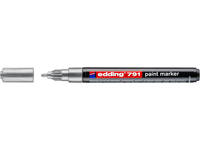 Paintmarker edding 791 op alcoholbasis 1-2mm zilver
