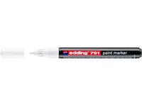 Paintmarker edding 791 op alcoholbasis 1-2mm wit