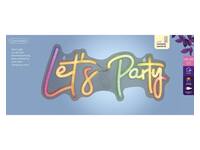 Ledbord Lumineo indoor USB neon Let's Party led Colour change effects
