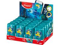 Puntenslijper Maped Connect Dragon 2-gaats met gum blauw