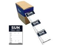 Etiket Avery HACCP zondag-zwart 40x56mm 500 stuks