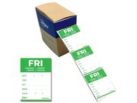 Etiket Avery HACCP vrijdag-groen 40x56mm 500 stuks