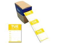 Etiket Avery HACCP dinsdag-geel 40x56mm 500 stuks