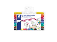 Whitebordstiften Staedtler dry erase dubbele punt set à 10 kleuren