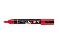 Paintmarker Uni POSCA PC-5BR brushpunt medium rood