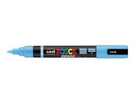Paintmarker Uni POSCA PC-5BR brushpunt medium lichtblauw
