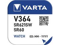 Batterij VARTA knoopcel 1x V364/SR60 zilver