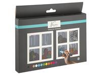 Krijt en raammarkers Nassau set à 12 kleuren