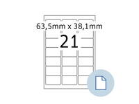 Etiket HERMA 8417 A4 EXPR 500 63.5x38.1mm wit 10500 stuks