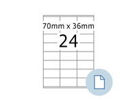 Etiket HERMA 8418 A4 EXPR 500 70x36mm wit 12000 stuks