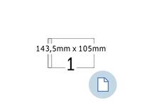 Etiket HERMA 8492 A6 EXPR 2.000 143.5x105mm wit 2000 stuks