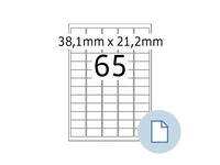 Etiket HERMA 8465 A4 EXPR 500 38.1x21.2mm wit 32500 stuks