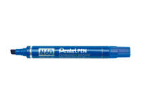 Viltstift Pentel N60 schuin 1.2-6mm blauw