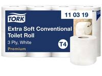 Toiletpapier Tork T4 Premium 3-laags 56x155 vel wit 110319