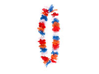 Hawaïkrans rood wit blauw en oranje