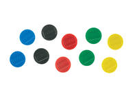 Magneet Nobo 38mm assorti 10 stuks