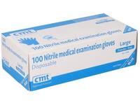 Handschoen CMT L soft nitril blauw 100 stuks