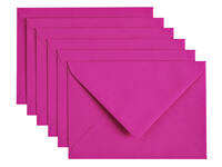Envelop Papicolor C6 114x162mm felroze pak à 6 stuks