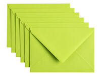 Envelop Papicolor C6 114x162mm appelgroen pak à 6 stuks