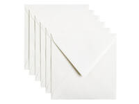 Envelop Papicolor 140x140mm hagelwit pak à 6 stuks
