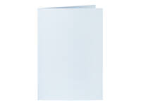 Correspondentiekaart Papicolor dubbel 105x148mm babyblauw pak à 6 stuks