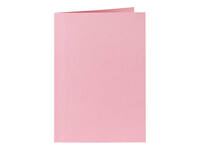 Correspondentiekaart Papicolor dubbel 105x148mm babyroze pak à 6 stuks