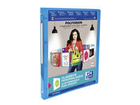 Presentatieringband Oxford Polyvision A4 4-rings O-mech 20mm blauw