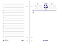 Omlegblok 2027 Brepols 1dag/2pagina's universele ponsing