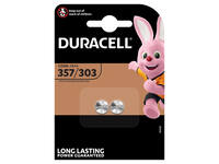 Batterij Duracell knoopcel 2x357/303 zilver oxide Ø11,6mm 2 stuks