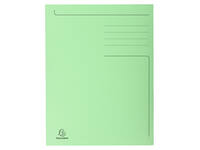Dossiermap Exacompta Forever A4 3 kleppen 280gr groen