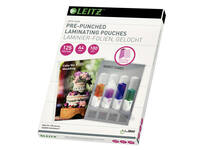 Lamineerhoes Leitz iLAM A4 met perforatieband 2x125micron EVA 100 stuks