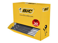 Balpen Bic M10 medium zwart doos à 90+10 gratis