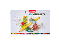 Viltstift Bruynzeel Creatives Superpoints assorti blik à 25 stuks