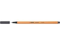 Fineliner STABILO point 88/97 fijn diepkoud grijs